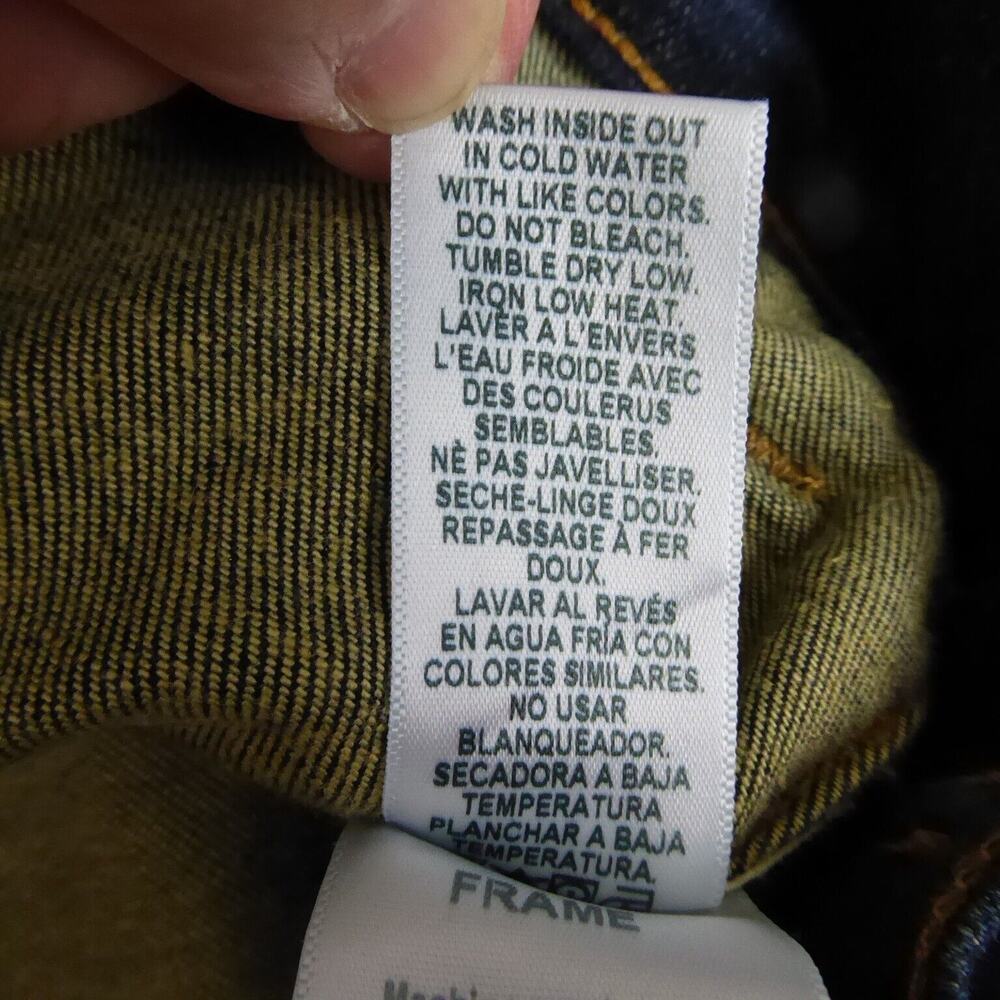 FRAME Denim Jean Jacket Mens SZ XS Trucker Heritage Classic Americana Western - Picture 11 of 16